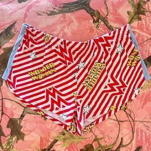 Red Striped Athletic Shorts